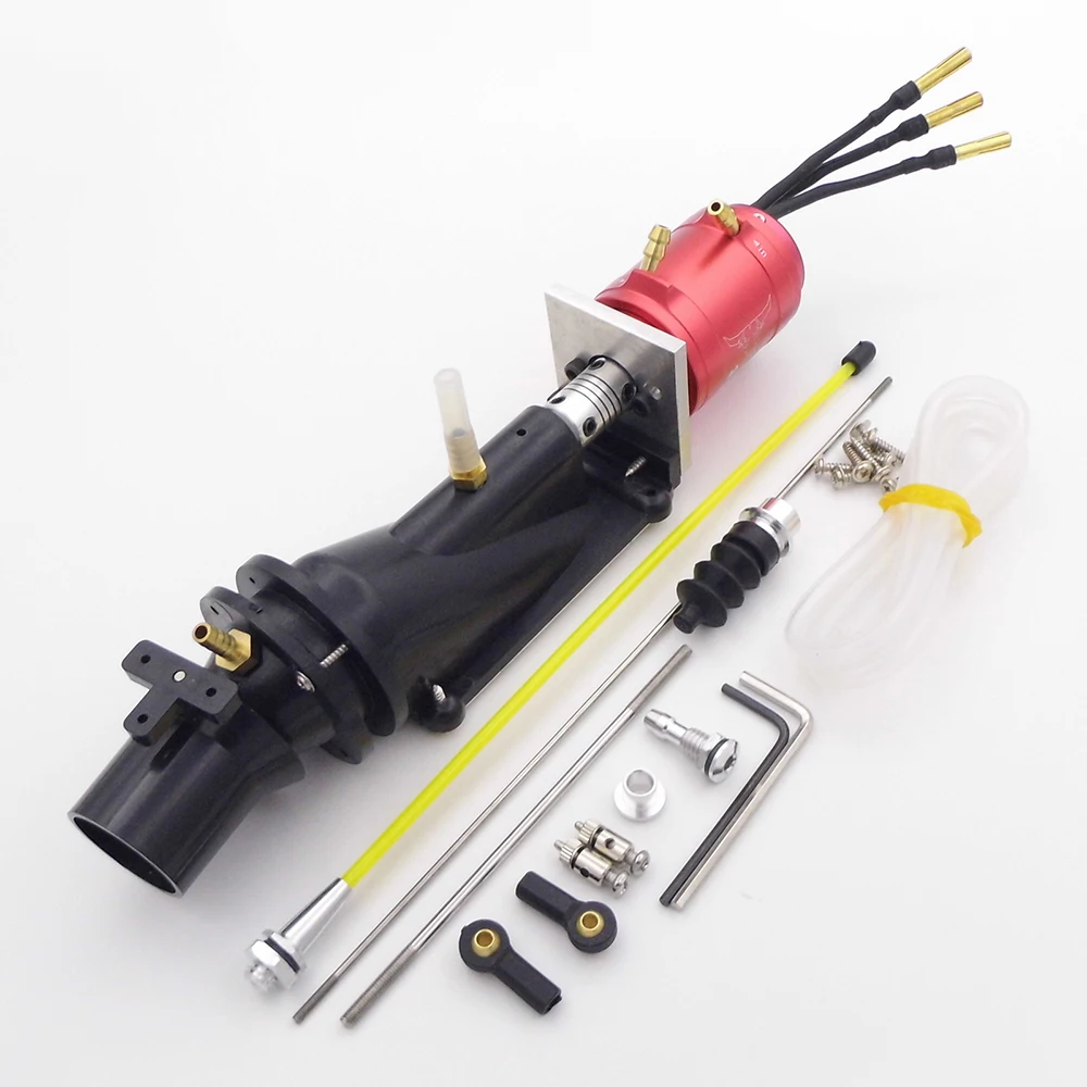 22mm Hole Turbo Water Thruster Jet Pump Spray 26mm Propeller + 2860 KV3400 Brushless Motor for 40cm 70cm RC Jet Boat