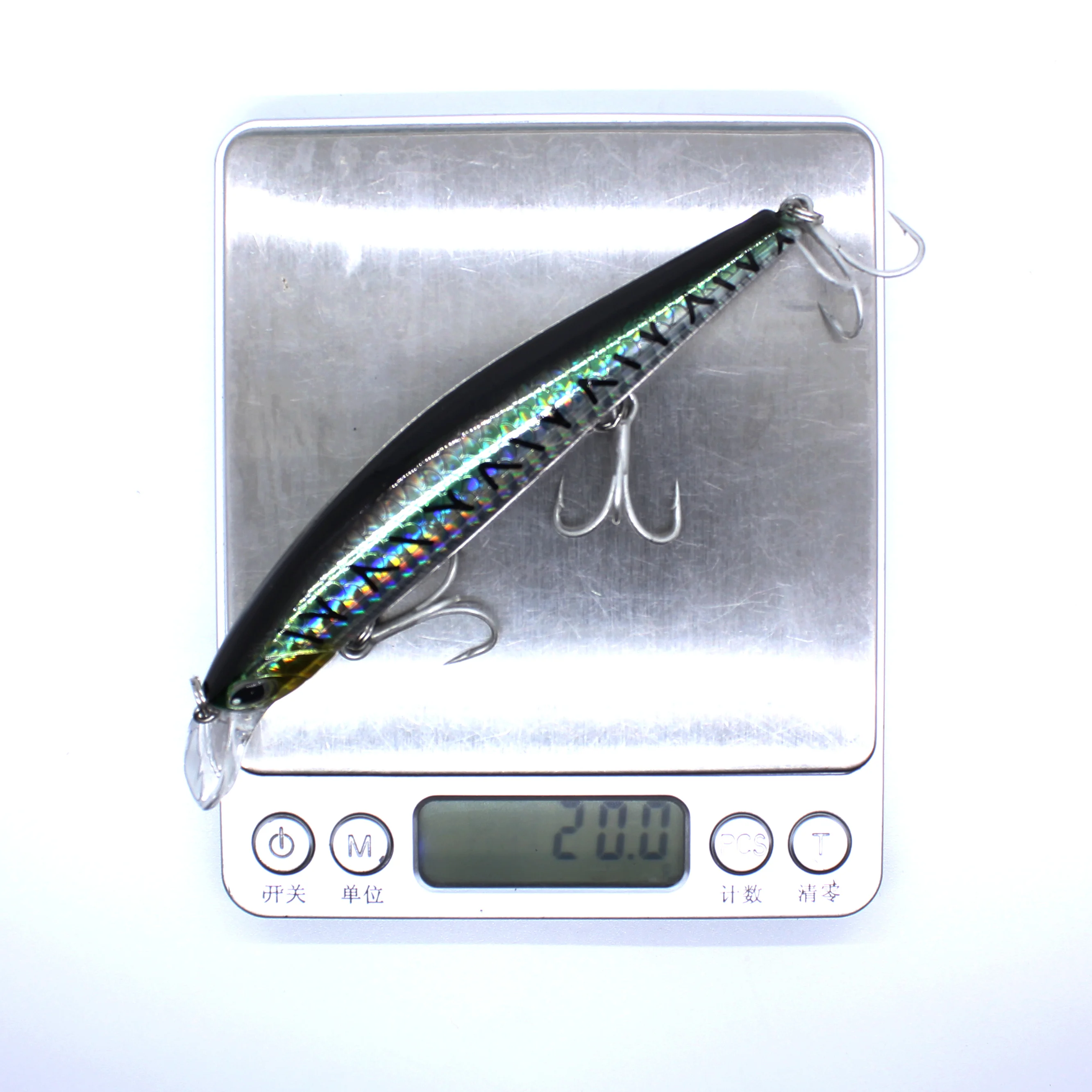 AOCLU-Minnow Jerkbait Wobbler, tiefer harter Köderköder, Magnetgewichtsübertragung, lange, einfache Entfernung, 120 mm, 20 g Tauchen, 1,8 m – Detail 4