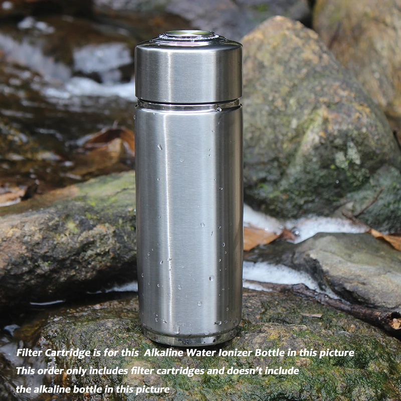Cartuchos inoxidáveis do filtro da substituição, mineral portátil, ionizer alcalino, garrafa da energia, filtro de água, frasco Alka