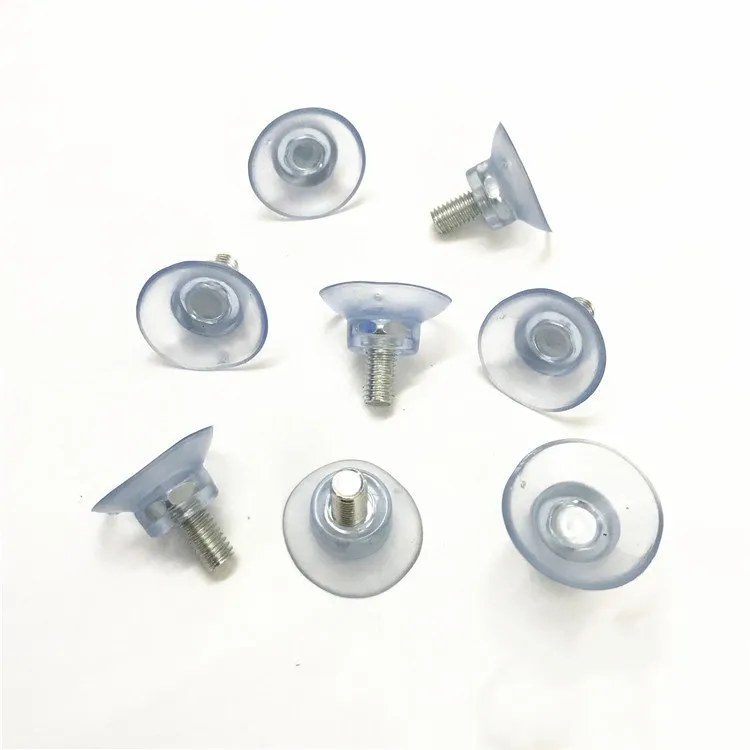 10pcs M6 M8 Screw pvc Suction Cup Transparent Sucker Plastic Hooks for Coffee table glass Table Tops Storage Tool