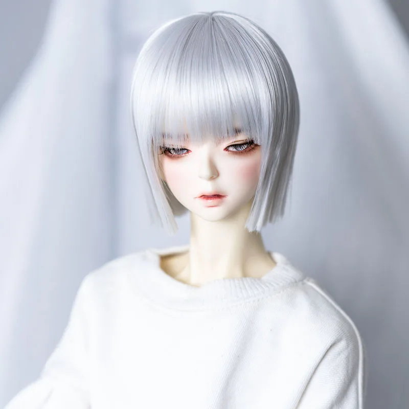 New style 1/3 1/4 1/6 1/8 Bjd Wig Short Cool Straight High Temperature Wire Bjd Wig SD Hair