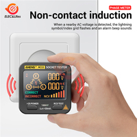 AC11 Digital Smart Socket Tester Voltage Test Socket Detector US/UK/EU/AU Plug Ground Zero Line Phase Check Rcd NCV Test