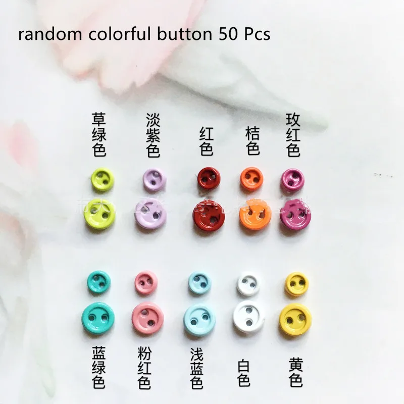 30pcs 3mm 4mm 1:12 Super Mini Metal Buttons Round Bread Buttons BJD Doll Buttons for 1/6 DIY Sewing Clothing