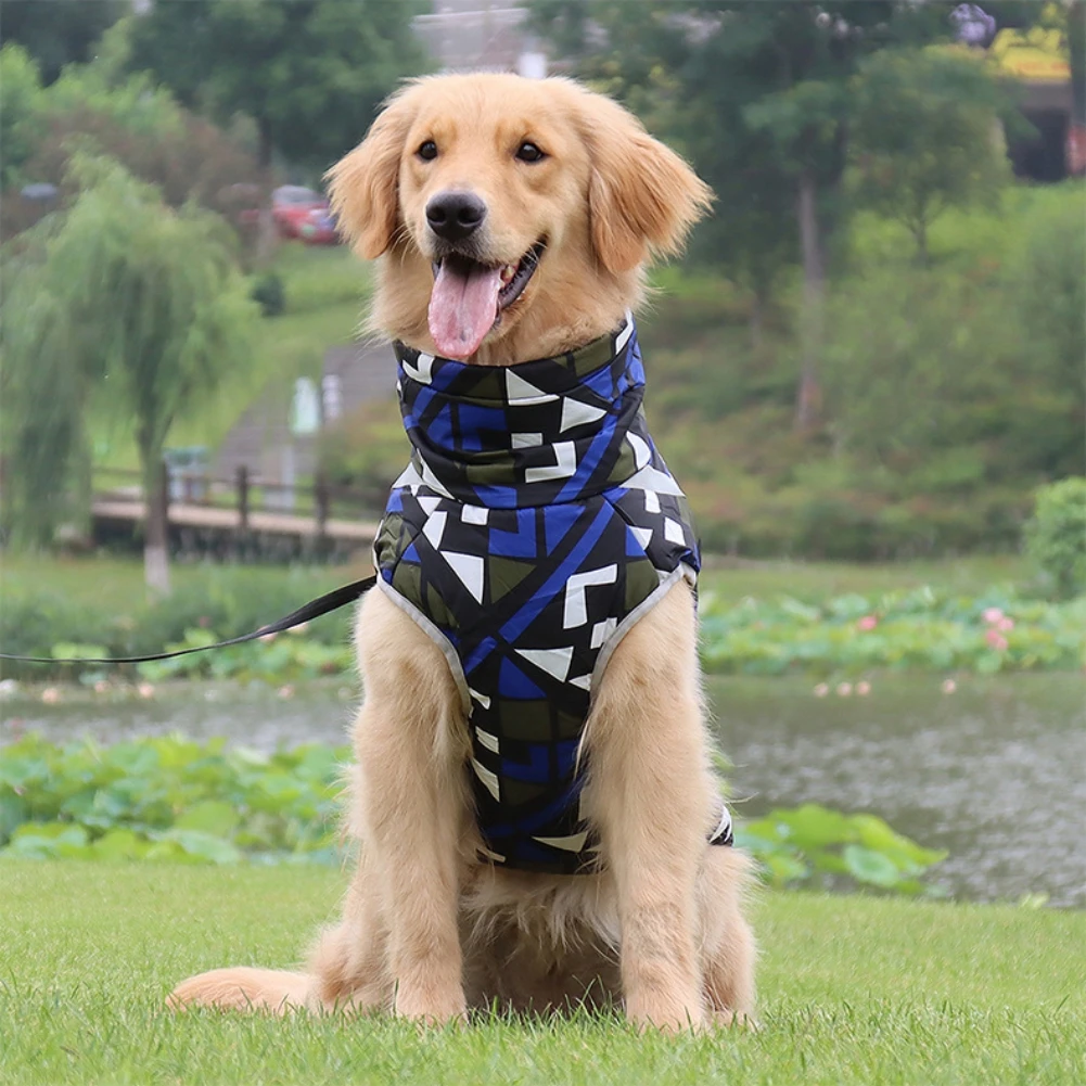 Winter Warm Dog Clothes Colorful Reflective Waterproof Jacket Fleece Thicken Coat Clothing for Small Medium Large Big Dogs