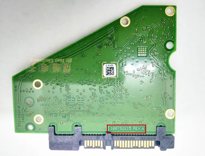 Seagate HDD PCB Jia Yuan Sheng Logic Board / 100782215 REV A / 2213 , ST4000DM000 , ST4000VN000