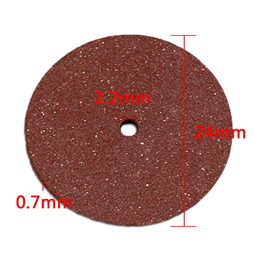 36Pcs 24mm mola in resina bulloni in metallo vite taglio disco circolare lama per sega per utensile rotante