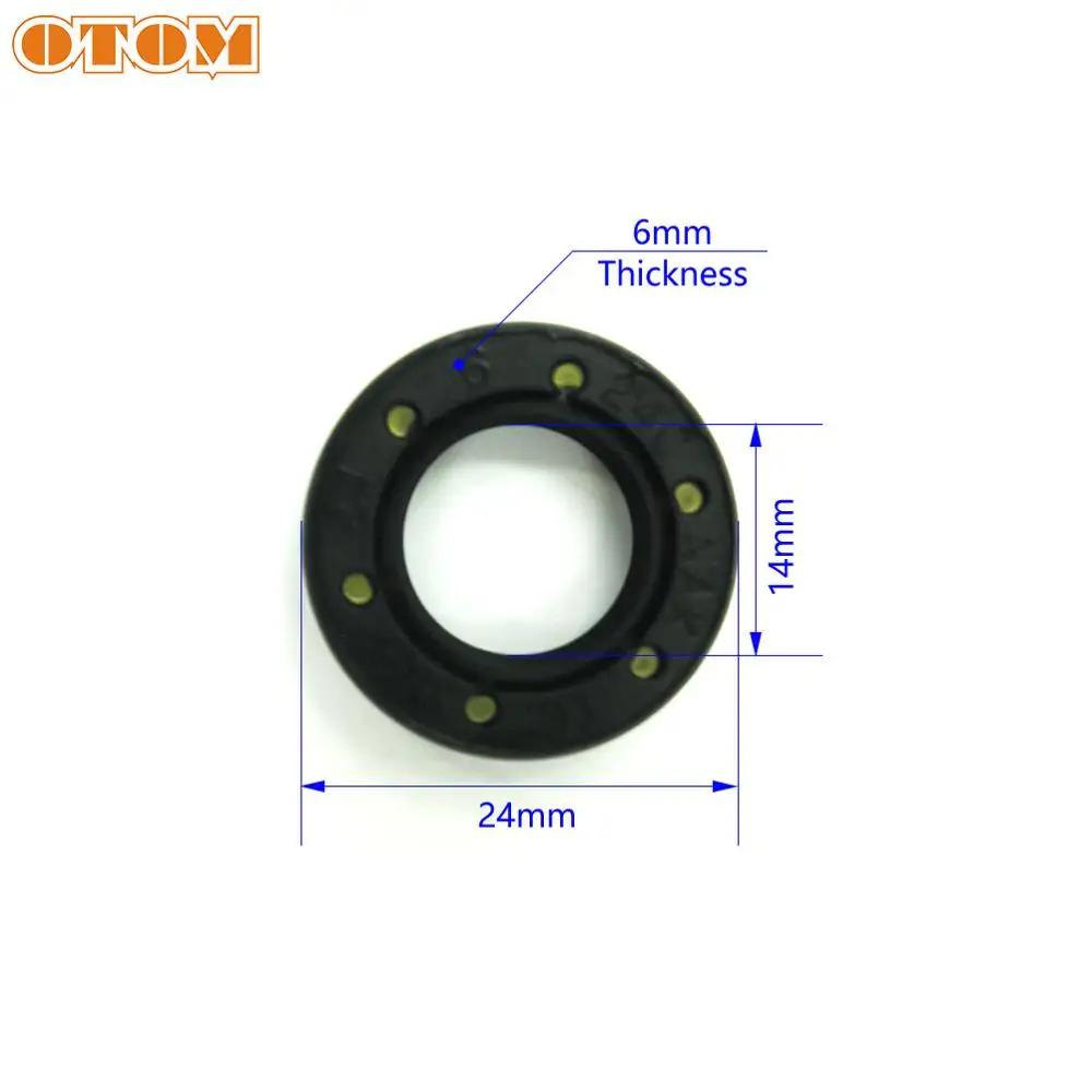 OTOM Motorcycle Gear Lever Shaft Oil Seal 14x24x6 O-Ring Seals Gasket For YAMAHA YZ125 YZ426F WR250X YZ400F WR450F YZ250FX