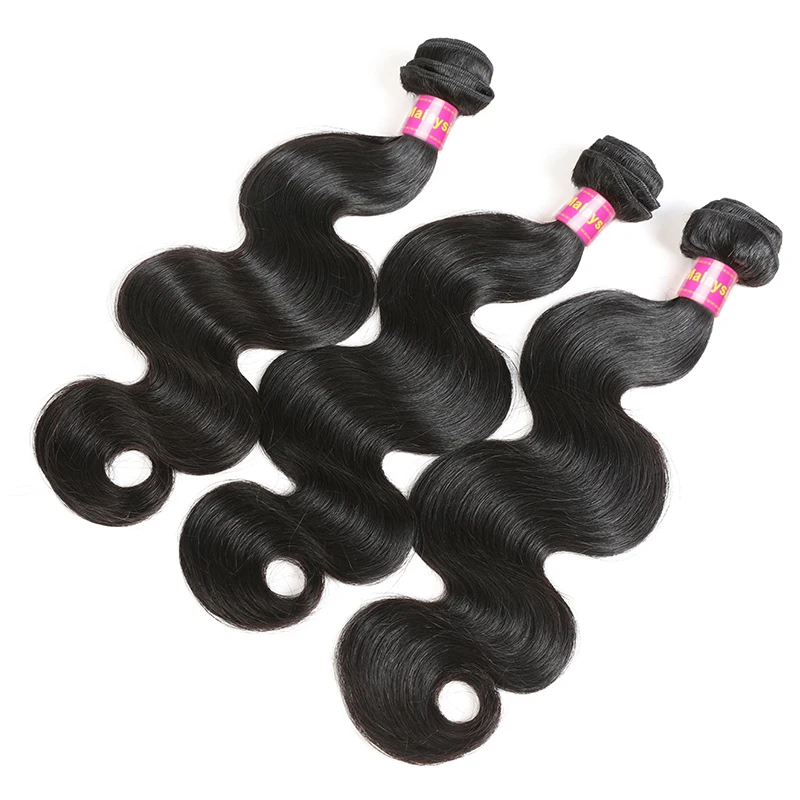 Ali Queen Hair Malaysia Body Wave Raw Virgin Human Hair Bundles 8\