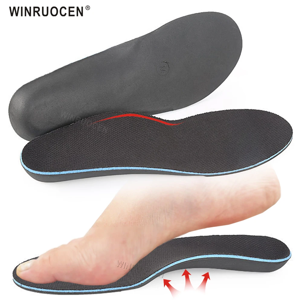 WINRUOCEN Arch Support For Flat Feet Orthopedic Insoles Men Woman Shoes Sole Relief Plantar Fasciitis X/O Leg Heel Pain Pads