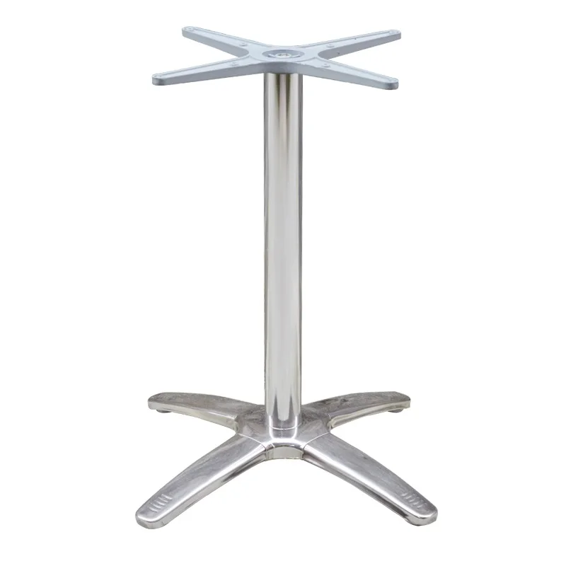 

Restaurant Table Legs, Fast Food Table Four Claw Feet Aluminum Alloy Bracket ,Stainless Steel Frame, Four Feet Table Base