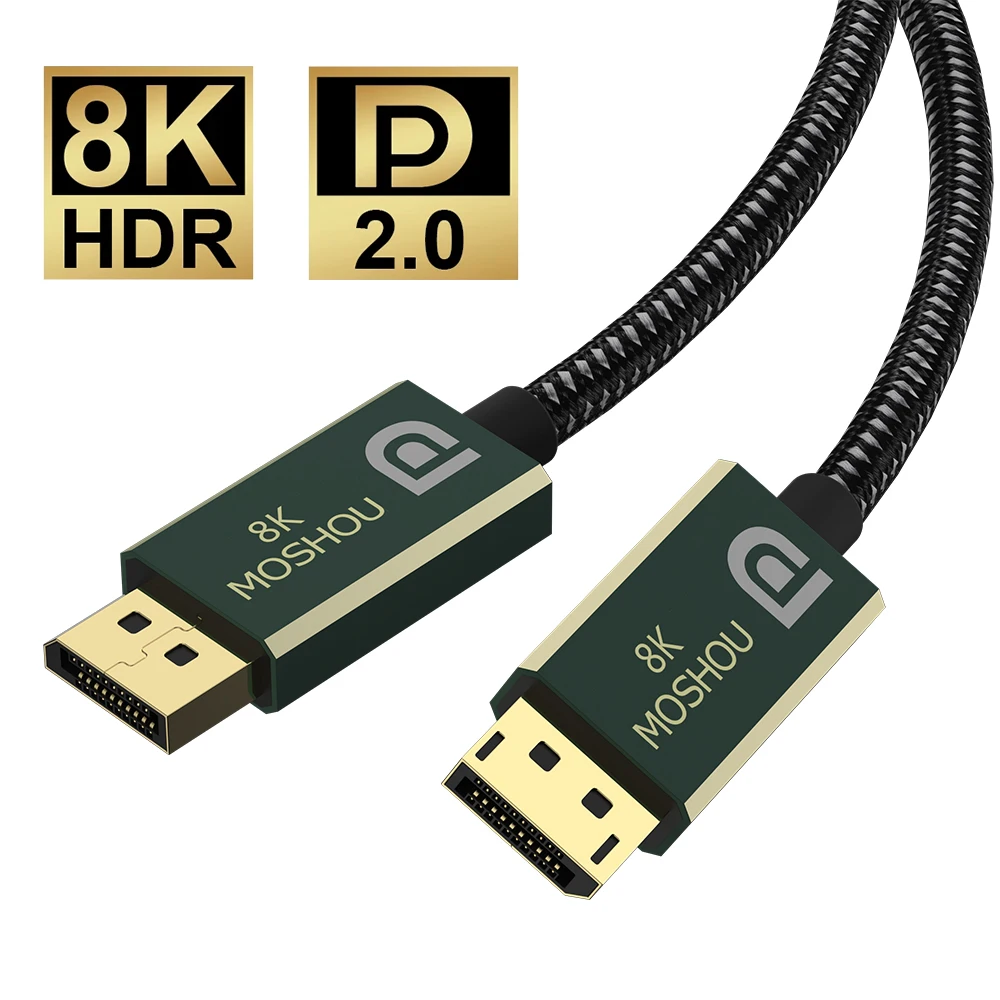 DisplayPort 2.0 kabel 8K 60Hz 4K 144Hz 77.4 gb/s Port wyświetlacza Adapter do komputera wideo Laptop TV RTX 3080 DP 2.0 do DP Wire