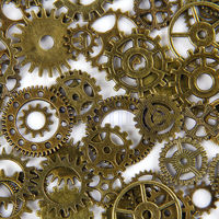 20Pcs Bronze Watch Parts Steampunk Cyberpunk Cogs Gears DIY Jewelry Craft Fashionable Personalize