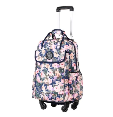 Women 20 Inch Rolling Luggage Bag Suitcase Cabin Business Travel trolley bags women Luggage Baggage bag Wheeled backpack bags