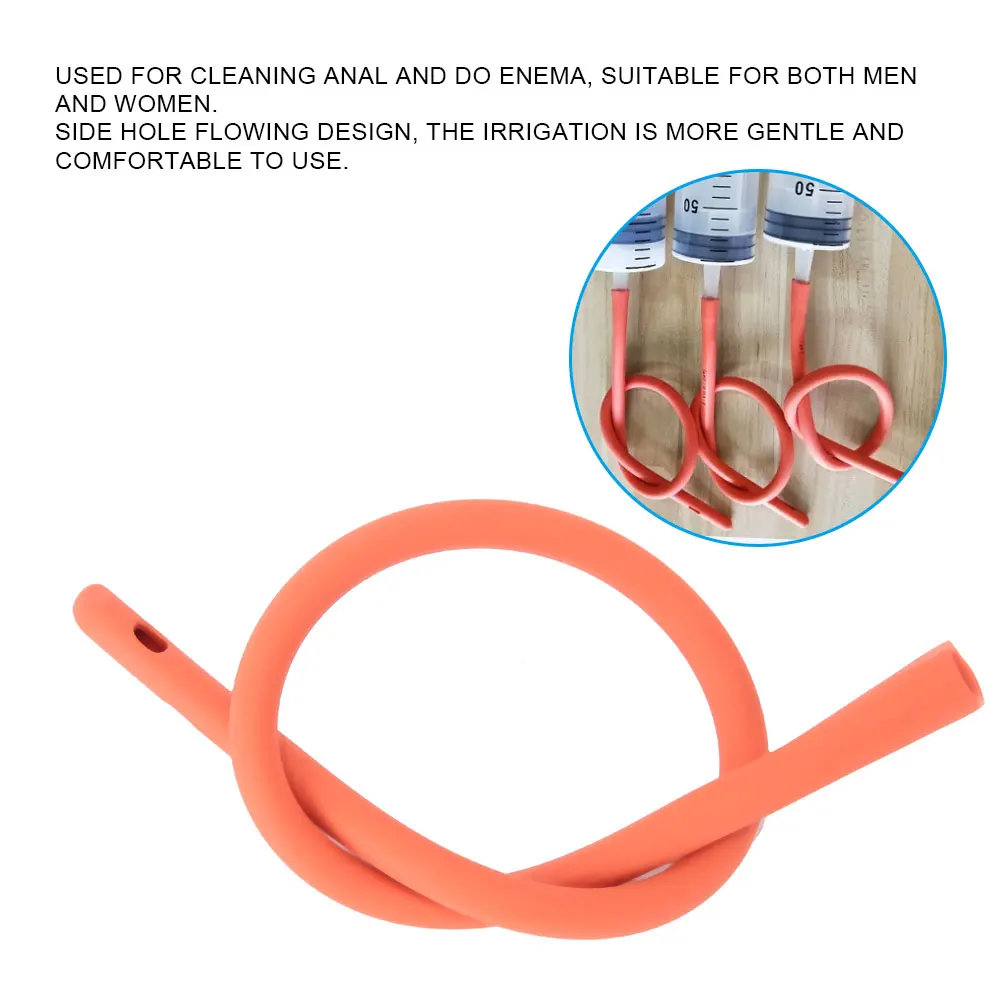 38mm Unisex Portable Silicone Colon Enema Tube Vaginal Cleaning Anal Pipe Accessory Anal Enema Nozzle Silicone Nozzles Anus Plug