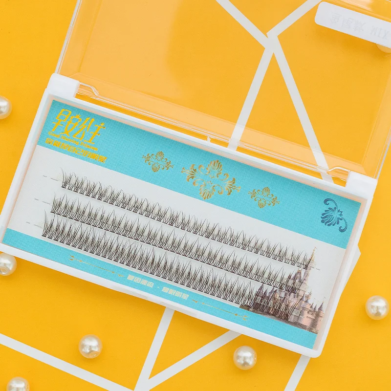 3 Rijen Van Valse Eyeslashes Persoonlijke Wimper Professionele Make Individuele Cluster Wimpers Enten Fake Eye Lash Extension