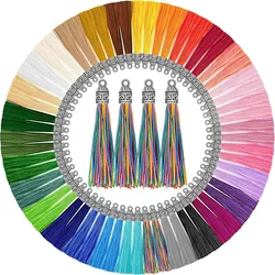 5Pcs/Lot 6cm Silky Tassels Keychain Tassel Silky Handmade Tassel For DIY Craft Jewelry Making Earrings Bracelets Necklaces Decor