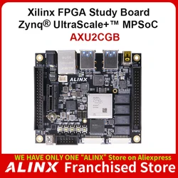 ALINX AXU2CGB Xilinx Zynq UltraScale MPSoC ZU2CG FPGA deska z dostosowanym wentylatorem Vitis-AI DPU 2GB DDR4 8GB EMMC