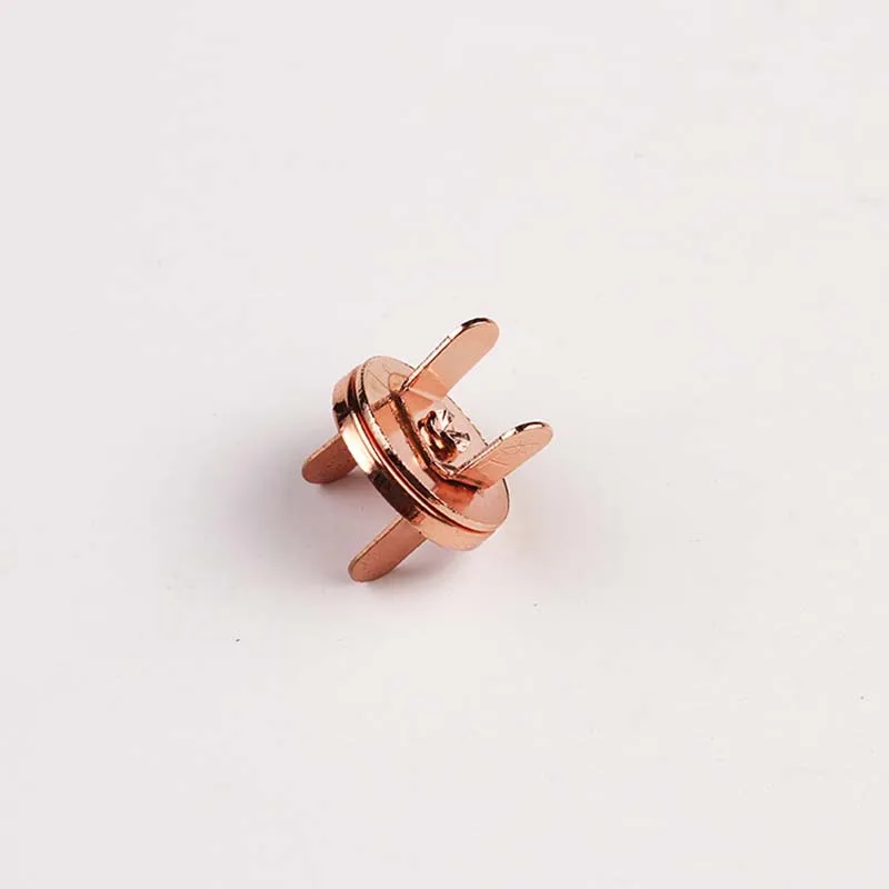 Round Magnetic Clasp For Bag fasteners Clasps Metal Rose Gold Purse Snaps Closures Button Press Stud Bag Accessories 14mm