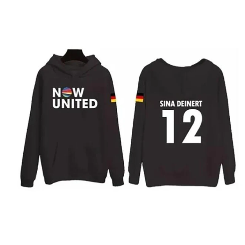 Now United Oversized Women/Men Hoodies Sweatshirts Sina Deinert 12 Pullover Hooded Jacket Unisex Harajuku Tracksuit Streetwear