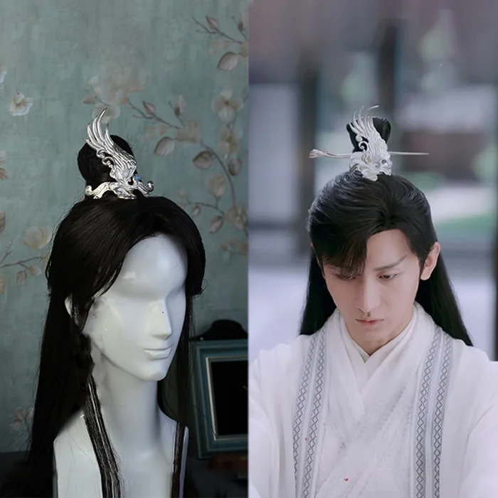 6 Designs Cosplay Male Hair Tiara Prince Swordman Emperer Head Crown Piece for Chinese Drama Love and Redemption Si Feng  Crown