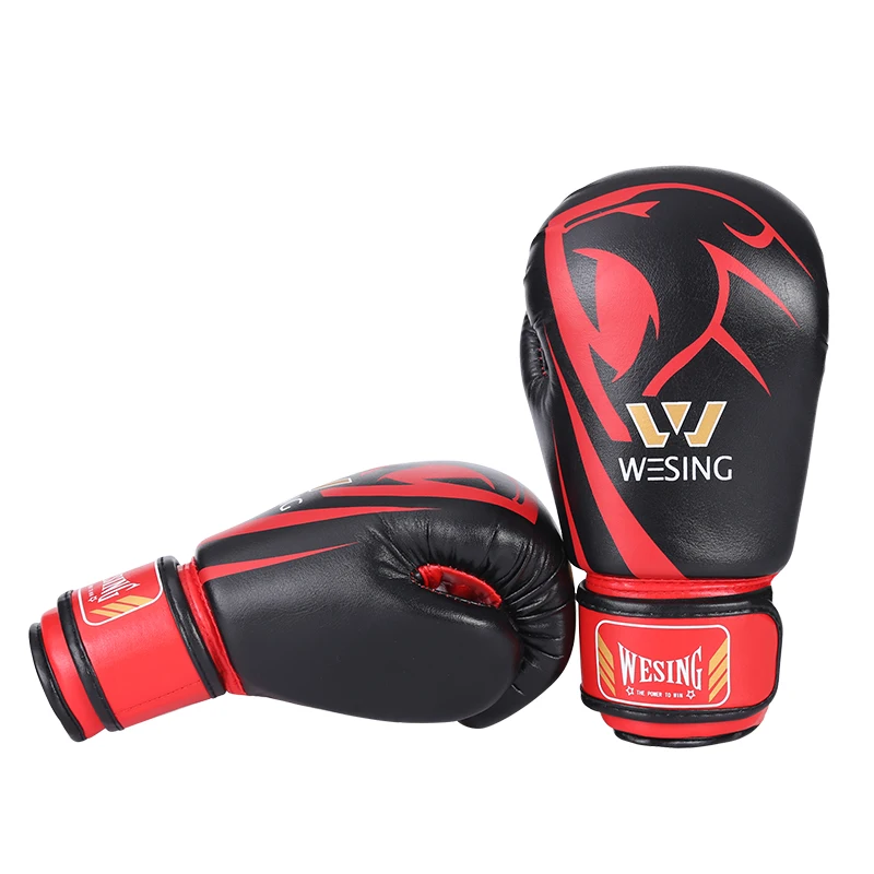 Wesing 6oz Kids Boxing Gloves Leather Children Training Gloves