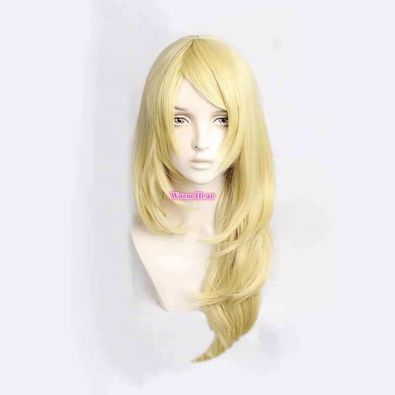 

Emma Sano 65cm Long Blonde Cosplay Wig Anime Cos Seishu Inui Cosplay Wig Hair Halloween Party Cos Wigs + Wig Cap