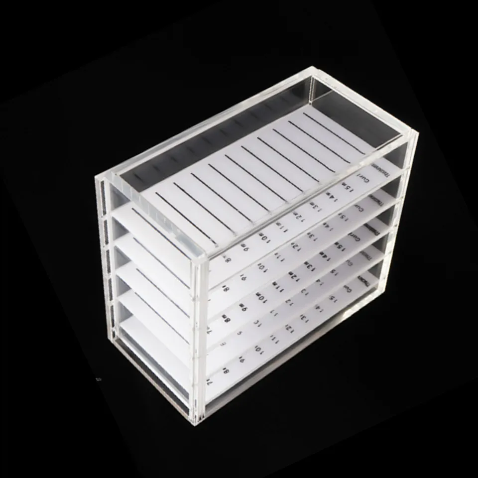 NEWCOME Pallet / 5 Layers Eyelash Extension Storage Box Makeup Organizer False Eyelashes Pallets Holders Grafting