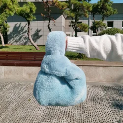 Winter Artiflcial Fur Handbag Soft Plush Bag Big Women's Furry Bags For Woman Luxury Warm Fluffy Imitation Mink Fur Handbag
