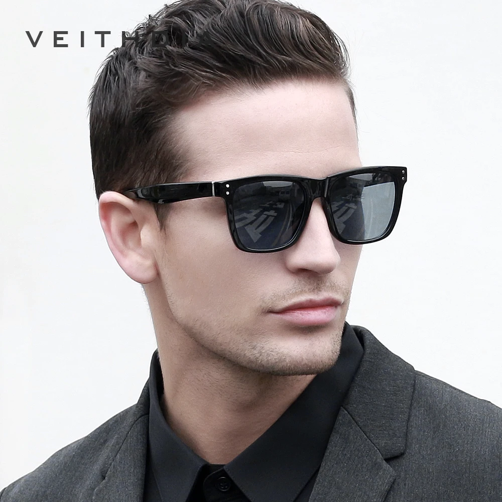 VEITHDIA Fashion Unisex Sun Glasses Photochromic Polarized UV400 Sunglasses Men Women Classic Sports Eyewear For Male 7018