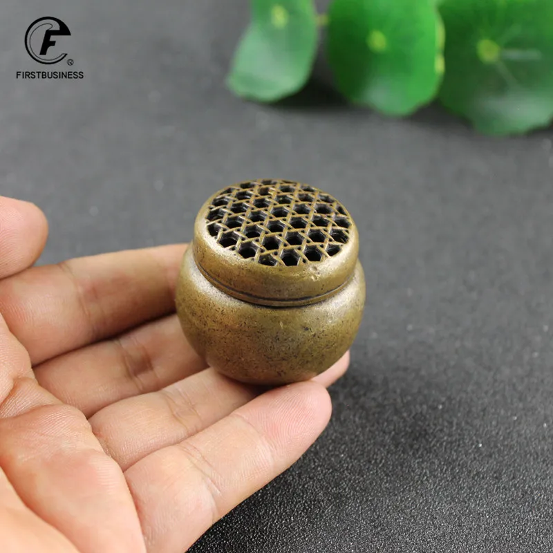 Grid Lncense Burner Retro Copper Dish Japan Korea Buddha Incense Holder Burner Brass Mini Sandalwood Censer Incense New