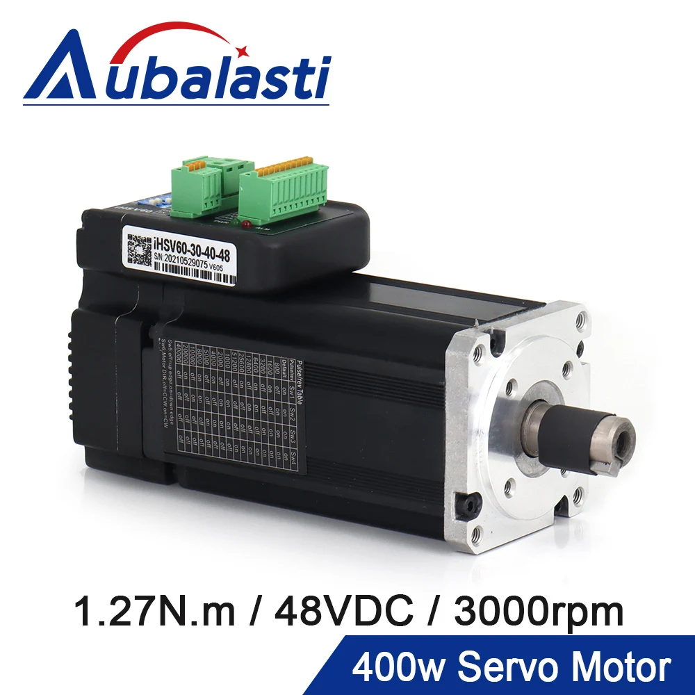 Aubalasti Jmc Integrated Servo Motor Driver 400w 1.27n.m 3000rpm 48v 11.2a Ihsv603048 para Pulverização de Braço Mecânico Impressão 3d
