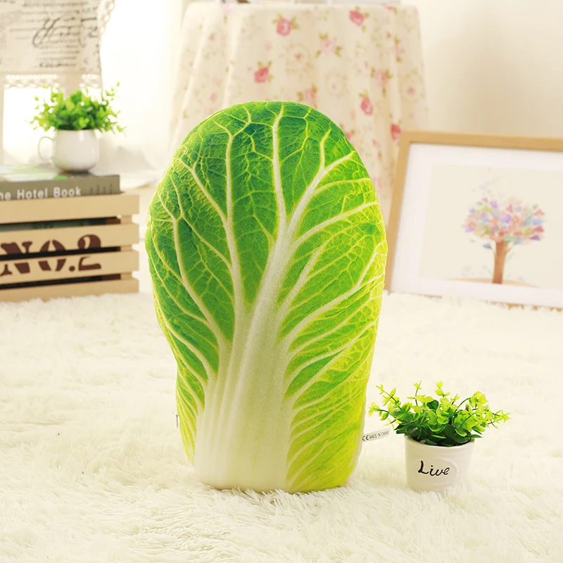 40-60CM Simulation Vegetable Pillow Cushion Vegetable Plush Doll Potato Broccoli Cabbage Peas Plush Toy Creative Home