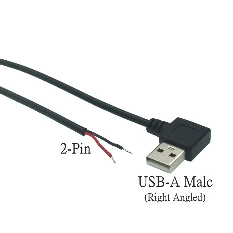 0.3m/1m/2m USB 5V Power Supply Cable 2 Pin USB 2.0 A Female Male 4 Pin Wire Jack Charger Charging Cord Extension Connector DIY