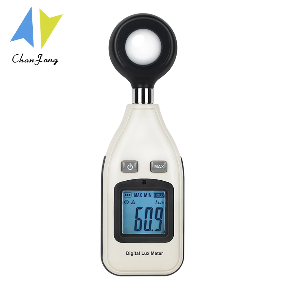 ChanFong Digital Lux Meter Luminance Light Meter 0 ~ 200000 Lux Digital Luxmeter Luminance Lux / FC Max LM Tester