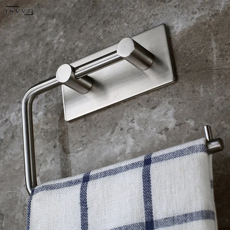 SUS304 Stainless Steel Toilet Paper Roll Self-Adhesive Tissue Rack Toilet Paper Roll Holder Hangers Wc Paper Holder