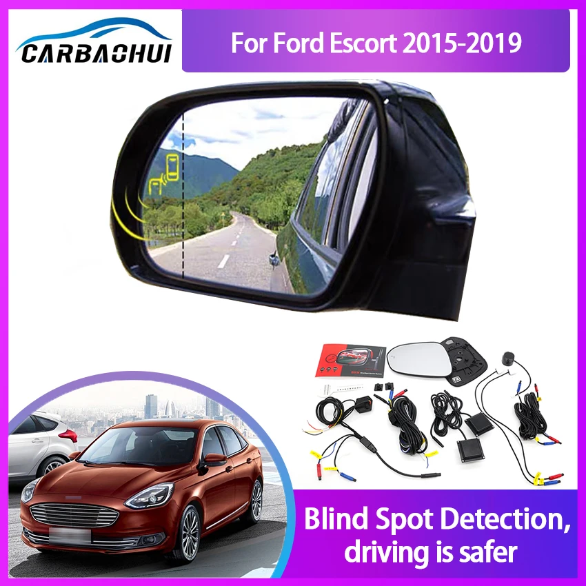 Blind Spot Detection System For Ford Escort 2015-2019 Rearview Mirror BSA BSM BSD Monitor Change Assist Parking Radar Warning