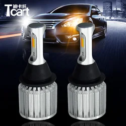 Tcart Car LED COB PY21W BAU15S T20 7440 DRL Front Turn Signals Lights Dual Color T25 3157 P21w W21w P21w Py21w