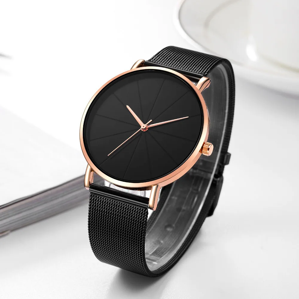 Men's Watches 2020 Minimalist Fashion Ultra Thin Watch Men Simple Business Stainless Steel Mesh Belt Men Watch Relogio Masculino