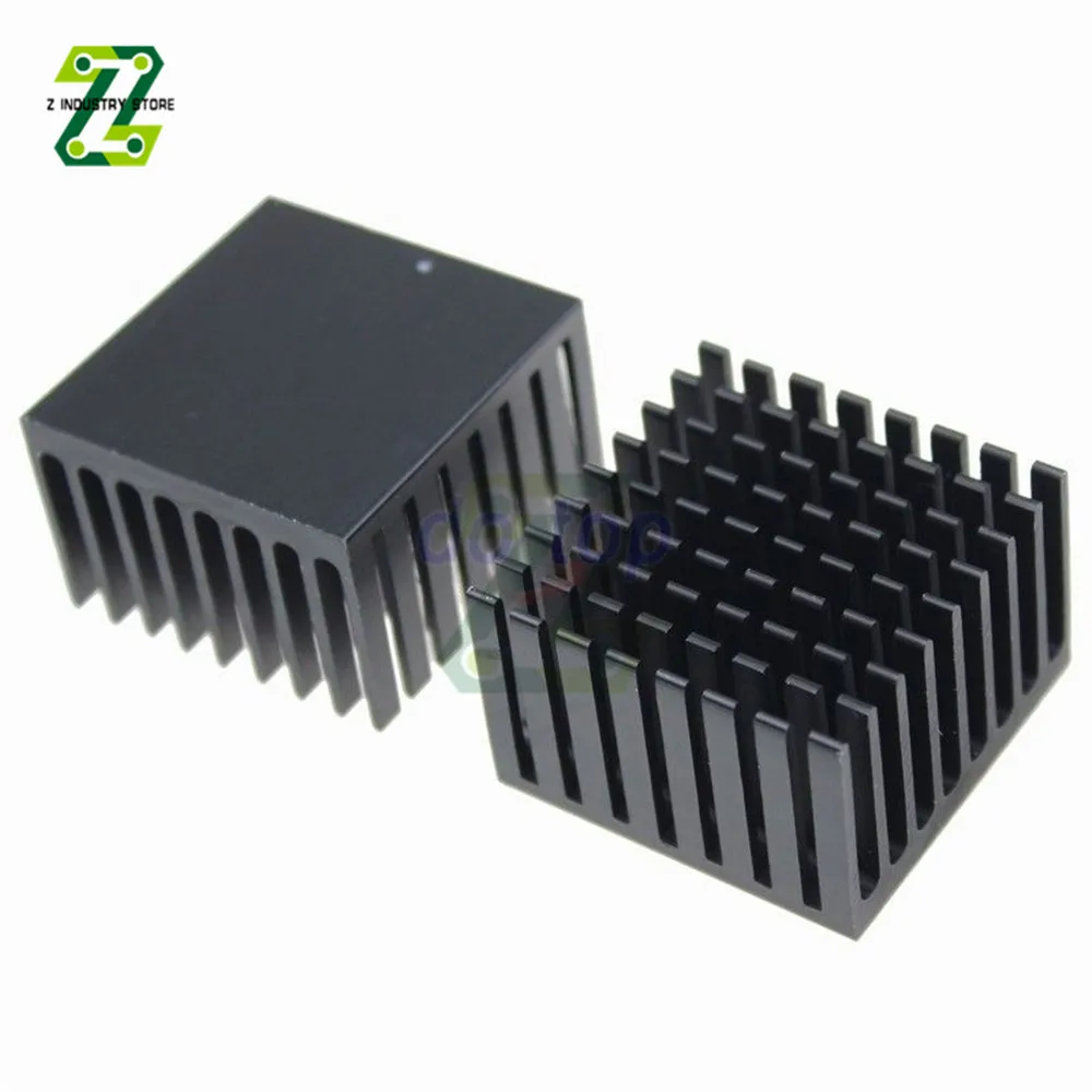 2PCS Aluminum Heatsink Radiator 37x37x24MM Heat Sink Cooling For LED Chip Cooler Radiator Heat Sink