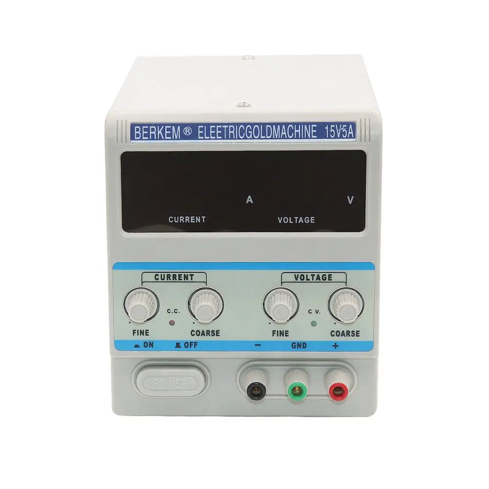 PHYHOO 15V 5A Jewelers Plater Electroplating Machine Silver Gold Plating Kit Jewelry Processing Tools Voltage Adjustable 220V