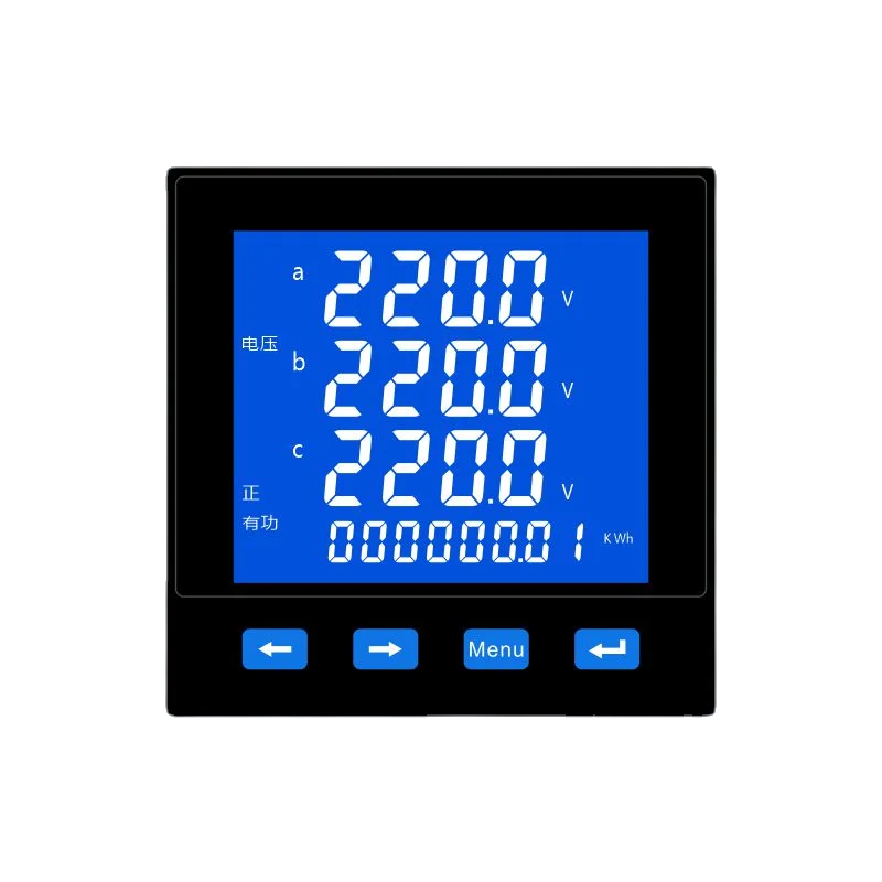 Multifunctional power instrument new short / LCD digital / single three-phase current voltage 485 communication