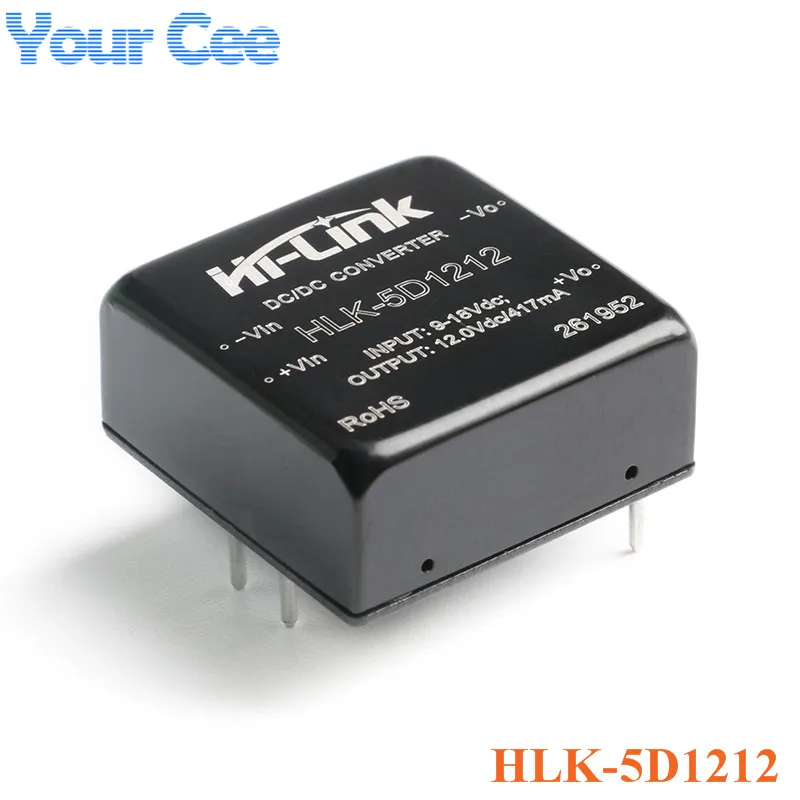 5W DC-DC Isolated Converter Power Supply Module DC DC 12V to 15V/5V/12V 24v to 5V/12V HLK-5D2405/5D1205/5D1212/5D1215/5D2412