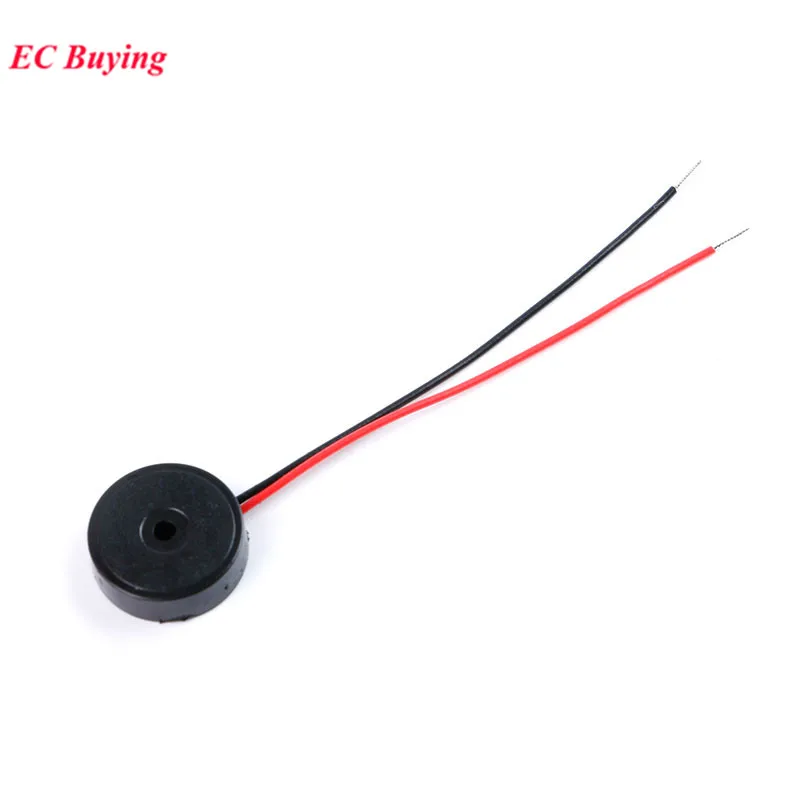 20pcs/1pc 1404 AC Passive Buzzer With Wire Piezoelectric Speaker 14MM 14*4MM 14X4MM 30V Low Power Consumption Electronic DIY