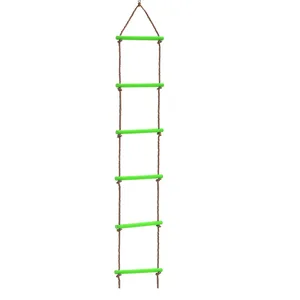 Wooden rope staircase for children Multi Rungs climbing game Outdoor Training Activity Sport Sport Set Set Rotary, Rotary, Fitness Toy 8 Main Sales Children's Balance - №5