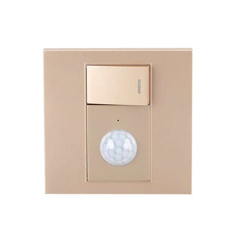 New 110-220V 86 Wall Smart Home LED Infrared Control Energy-Saving Delay Lights Lamps Motion Sensor Light Switch