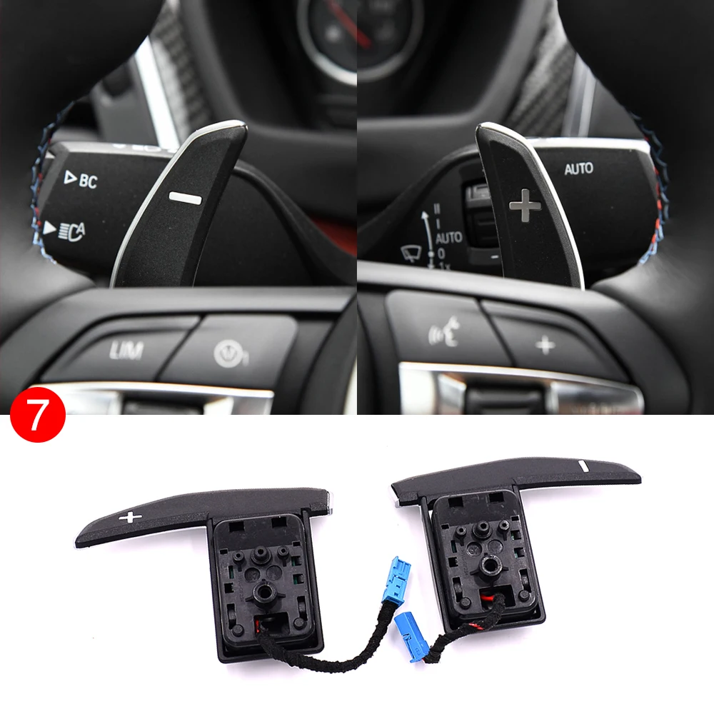 Car Steering Wheel Cover Kit Upgrade For Bmw F10 F30 F20 F48 F25 F32 Remote Cruise Control Speed Button Switch Shift Gear Paddle