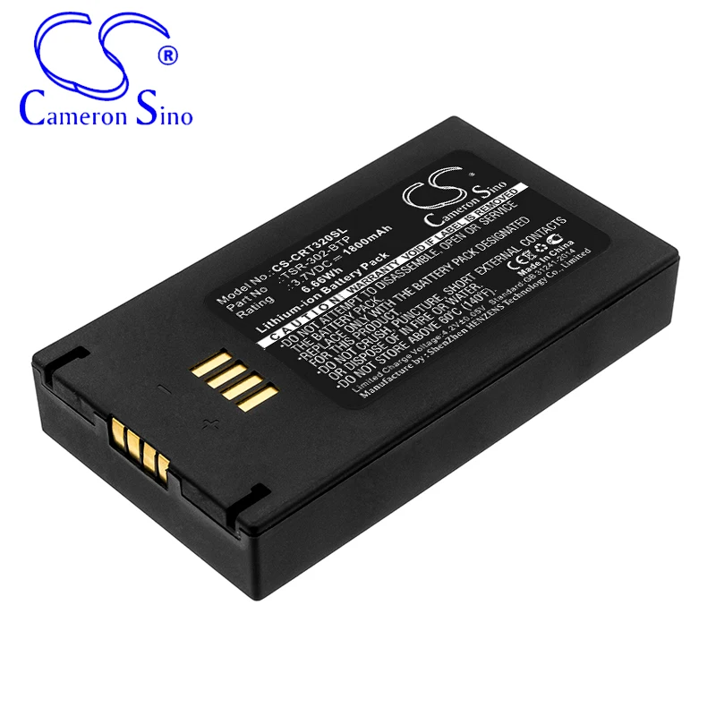 CameronSino Battery for Crestron TSR-302 TSR-302 Handheld Touch Screen Remote fits Crestron TSR-302-BTP Remote Control battery