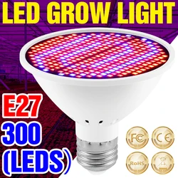 Bombilla LED E27 de espectro completo para plantas, lámpara de crecimiento de plantas de 220V, 20W, 15W, 6W, para jardín interior, caja de luz hidropónica, tienda de campaña, 110V