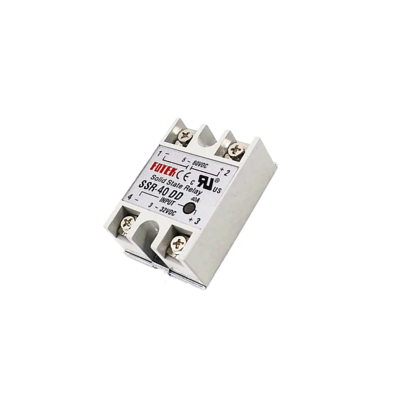 Solid State Relay SSR-10DD SSR-25DD SSR-40DD 10A 25A 40A AC Control DC Relais 3-32VDC TO 5-60VDC SSR 10AA 25AA 40AA