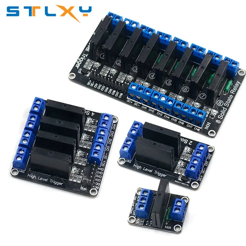 1 2 4 8 Channel 5V DC Relay Module Solid State High Level SSR AVR DSP G3MB-202P Relay for arduino